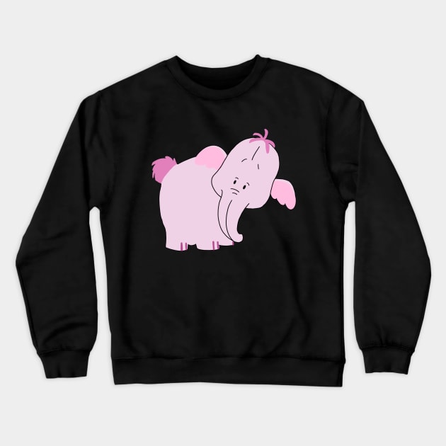 A Shy Elephant Crewneck Sweatshirt by maliarosburg